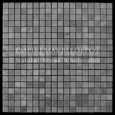 Bardiglio Gray Marble 5/8x5/8 Mosaic Tile Polished