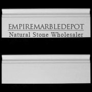 Dolomite Marble 5/8" Baseboard Molding Polished