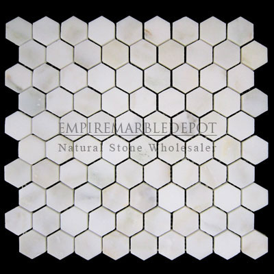 Calacatta Gold Italian Marble 2x4 Mosaic Honed