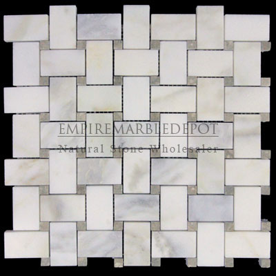 Calacatta Gold Italian Marble 2x4 Mosaic Honed