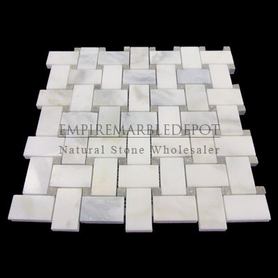 Calacatta Gold Italian Marble 2x4 Mosaic Polished