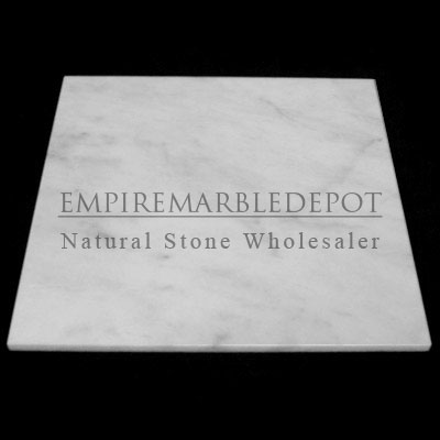 Carrara Marble Italian White Bianco Carrera 18x18 Marble Subway Tile Honed