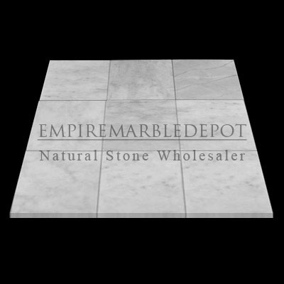 Carrara Marble Italian White Bianco Carrera 6x6 Marble Tile Honed