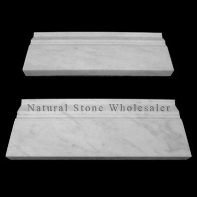 Carrara Marble Italian White Bianco Carrera Crown Molding Honed