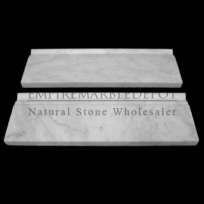 Carrara Marble Italian White Bianco Carrera Crown Molding Honed