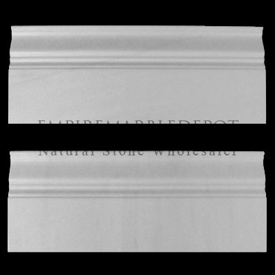 Bianco Dolomiti Marble Italian White Dolomite Crown Molding Polished