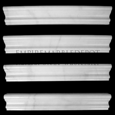 Bianco Dolomiti Marble Italian White Dolomite Crown Molding Polished