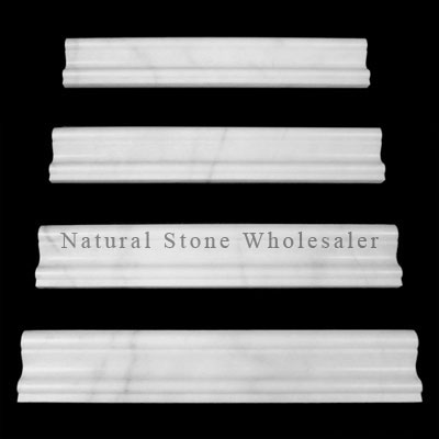 Bianco Dolomiti Marble Italian White Dolomite Crown Molding Polished