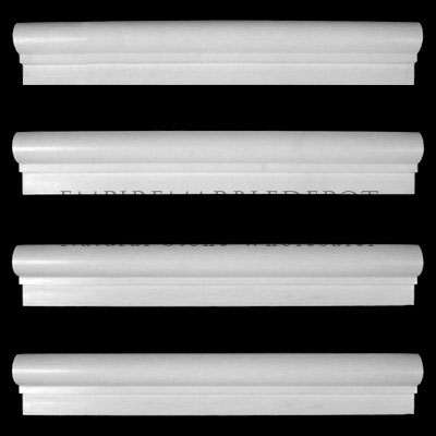 Bianco Dolomiti Marble Italian White Dolomite Crown Molding Polished