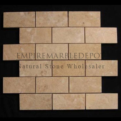 Crema Marfil Marble 2x4 Mosaic Polished