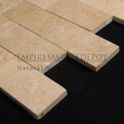 Crema Marfil Marble 2x4 Mosaic Polished