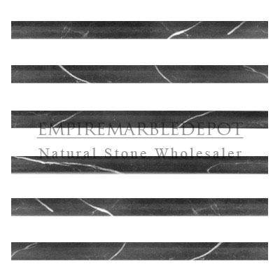 Nero Marquina Black Marble Crown Molding Polished