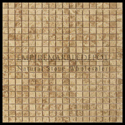 Crema Marfil Marble 5/8x5/8 Mosaic Tile Polished