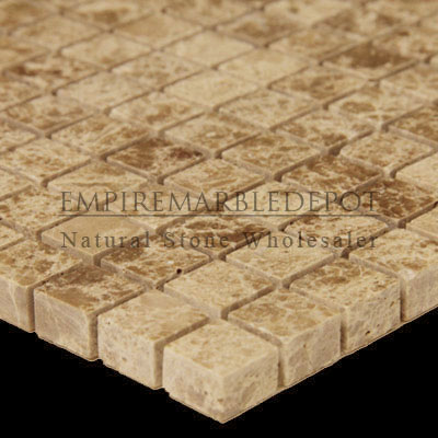 Crema Marfil Marble 5/8x5/8 Mosaic Tile Polished