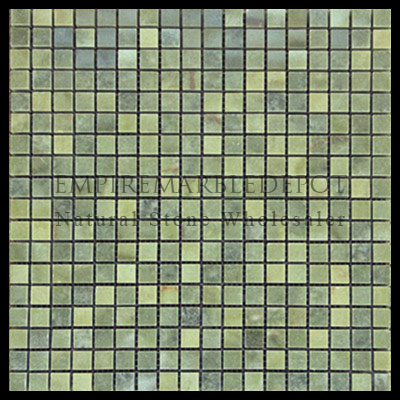 Crema Marfil Marble 5/8x5/8 Mosaic Tile Polished