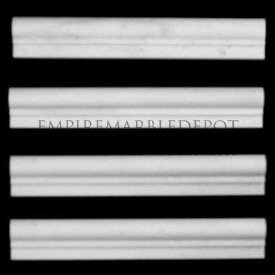 Statuary Crystal Marble Italian White Statuario Crown Molding Polished